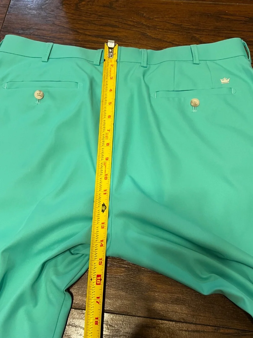 Peter Millar Crown Crafted Wicking Performance Golf Pants Men's 35 Aquamarine - Picture 7 of 9